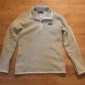 XS Cream Patagonia Better Sweater Quarter Zip